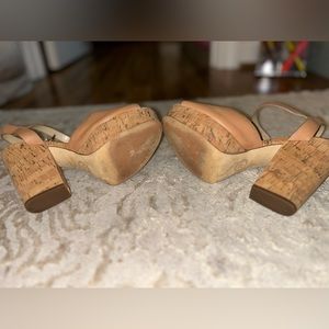 Michael Korda Brown Platform Heels